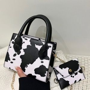 Cow print purse